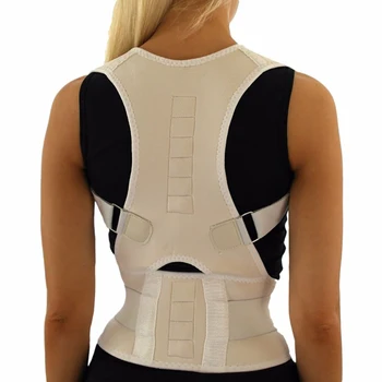 

Men Women Adjustable Posture Corrector Back Straightener Relieve Lower Back Pain Magnetic Therapy Support Brace Belt S-XXL B002