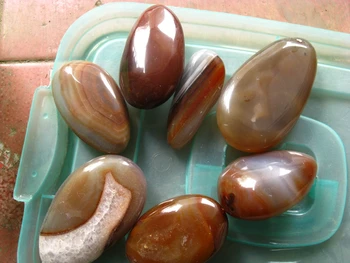 

7 NATURAL AGATE QUARTZ CRYSTAL POLISHED Stone freeform