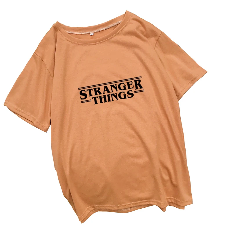 Summer Fashion Stranger Things Letter Print T Shirt Women Harajuku Casual Short Sleeve Streetwear Tshirt Tops Tee Camiseta Mujer (3)