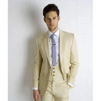 

2017 Bespoke Men Suits For Wedding Groomsmen Tuxedos Custom Mens Party Suit Business Men Suits Work Wear (Jacket+Pants+Vest+Tie)