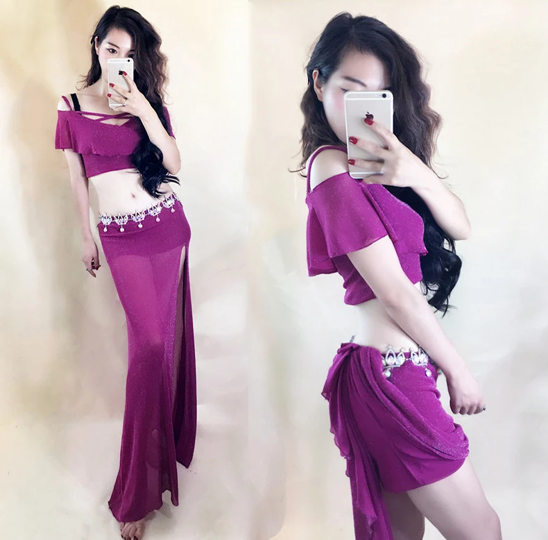 Belly dance eastern diamond embroidery skirts bra dress costume for