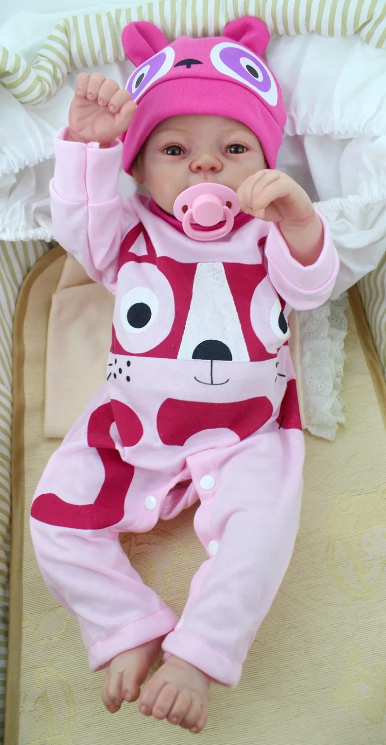 55 см Силиконовая Кукла Reborn Girl Реалистичная кукла для новорожденных принцессы