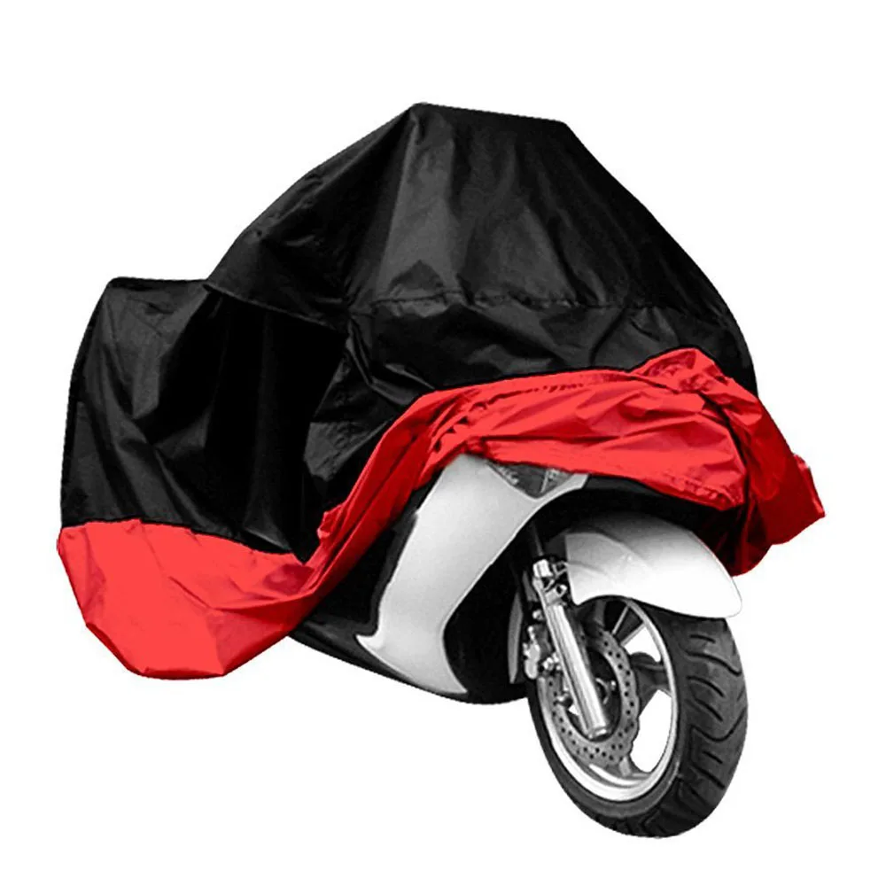 

EDFY Funda Protector Talla XXL (265cm) Cubierta for Moto/Motocicleta Negro y Rojo