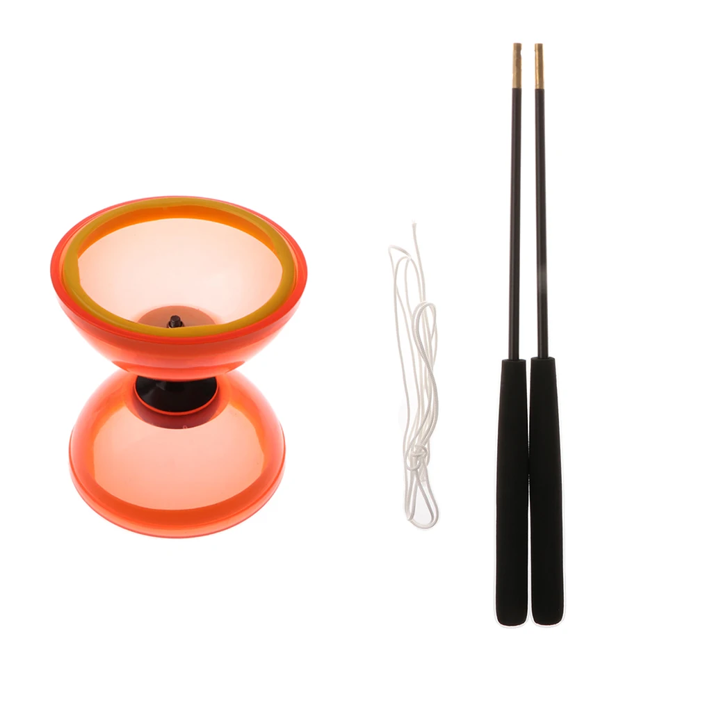 High Performance Diabolo Professional Chinese Yoyo with Handsticks Strings Juggling Triple Bearing Diabolo