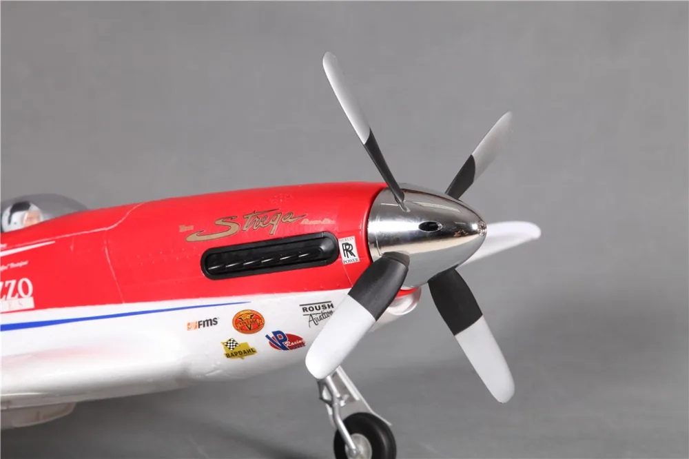 FMS 1100 мм 1 м P 51 P51 Strega 6CH 4S с втягивающимися высокоскоростными гоночными RC
