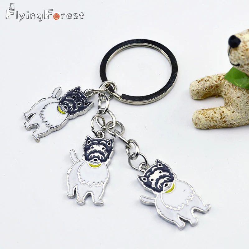 Новинка брелок West Highland White Terrier для самостоятельной сборки кольцо ключей с
