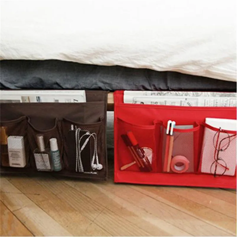 1 PC Armchair Storage Holder Bedside Sofa Table Cabinet Storage Organizer Pocket Oxford Cloth Book Phone Bag Home Decor 30MR1215