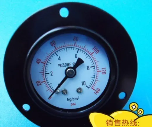 

free shipping 1.5" 40mm back connect 1/8" fittings air compressor gauges, pressure 0-140psi , 20pcs/lots,