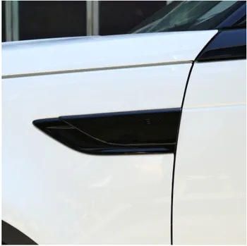

For Land Rover Discovery 5 LR5 ABS Plastic Gloss Black Car Side Air Fender Vent Cover Trim Accessories 2pcs
