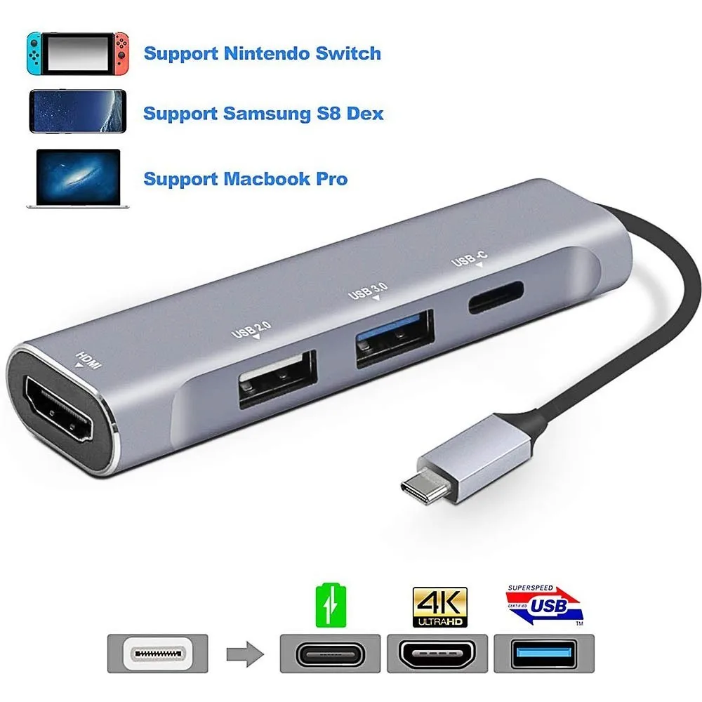 USB Type C хаб Thunderbolt 3 адаптер Dex Station для Samsung Galaxy Note 8 S9 S8 + с HDMI 4K 0 портом MacBook|USB-хабы| |