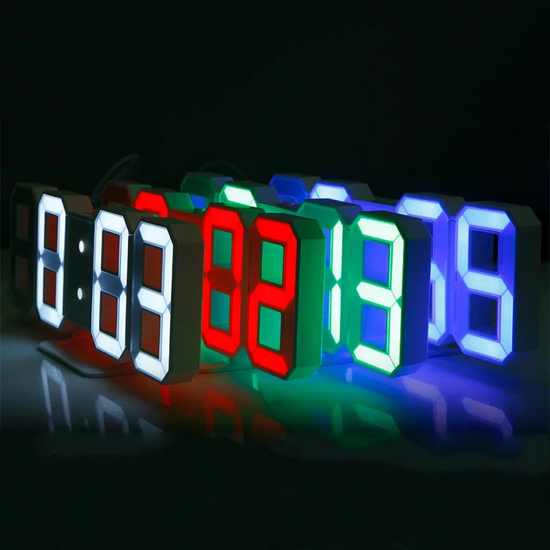 Skup M. Sparkling Luminova zegar biurko cyfrowy budzik led zegary elektroniczny zegar na biurko 24 12 wyświetlacz godzin lampka nocna zegary stołowe domu