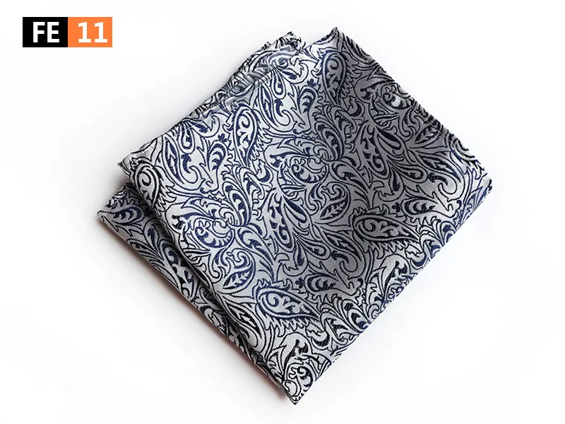 2018 Новый 25*25 см Для мужчин Пейсли Hanky цветочный Silk Pocket Square жаккардовые квадратный платок Свадебная вечеринка платок