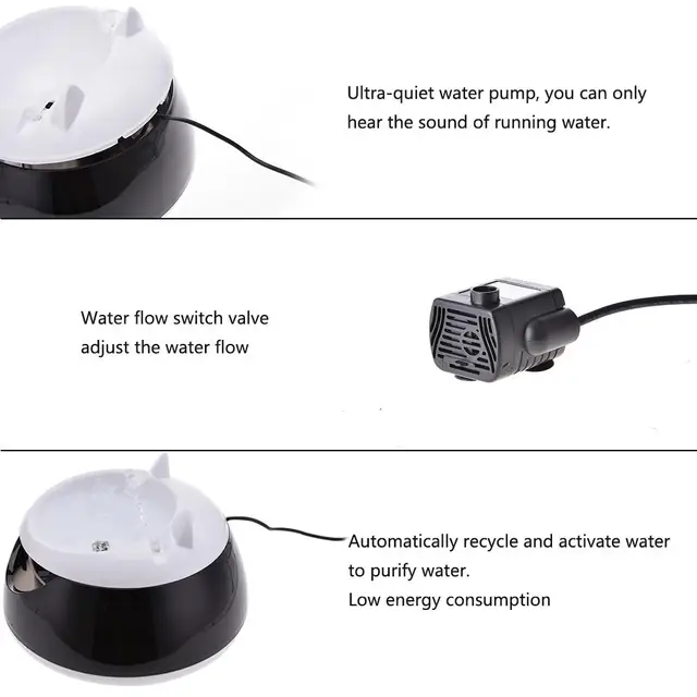 USB Automatic Circulating Cat Water Dispenser  5