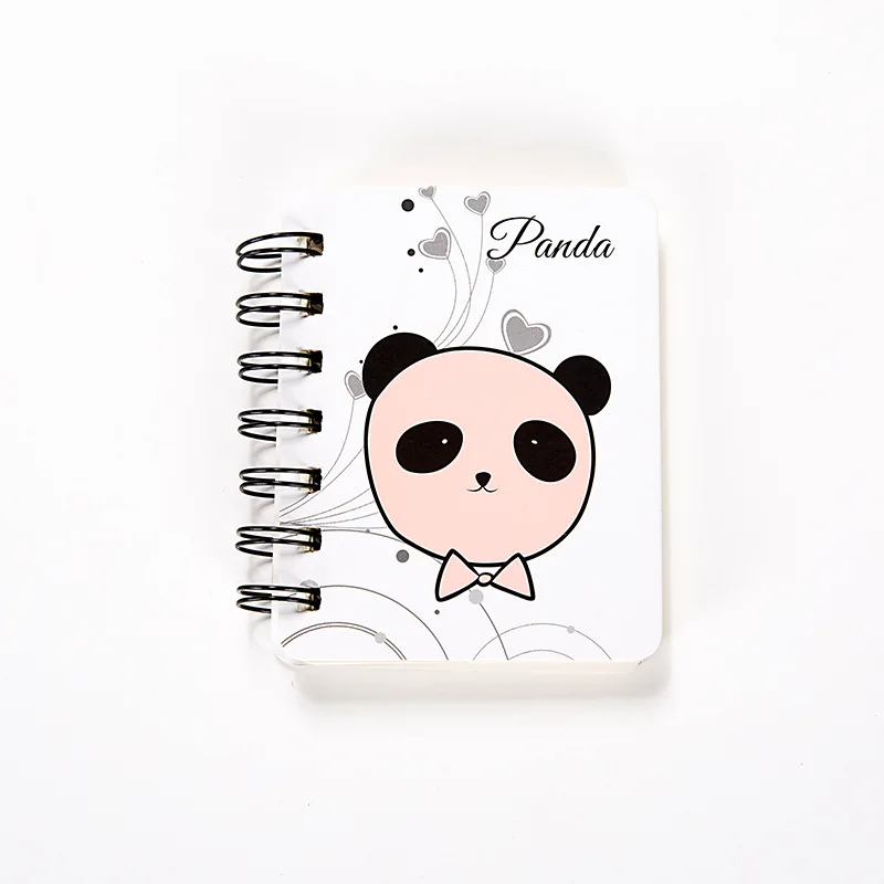 Kawaii bonito desenho coelho panda pequeno caderno bolso bloco de notas  bobina palavra caderno livro escola material de escritório papelaria sl1091  - AliExpress