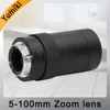 Yumiki 5-100mm Megapixel MP HD manual focus manual iris vari-focal CMOS/ CCD SDI CVI CCTV camera lens 1/3 CCTV lens CS mount ► Photo 3/5