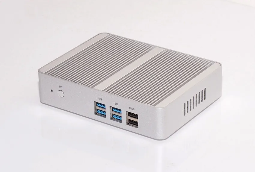 Горячая модель безвентиляторный стол для компьютера на HTPC Intel Celeron N3150 четырехъядерный процессор Intel HD graphics HDMI 4 * USB 3,0 wifi Dual LAN, мини-ПК NC690