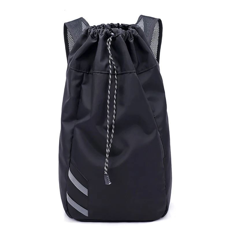 Большие баскетбольные сумки для фитнеса, спортивная сумка, уличный баскетбольный рюкзак для мужчин, тренировочная дорожная походная сумка, рюкзак - Цвет: Black