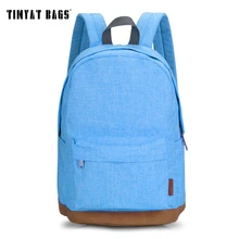 TINYAT Korean Canvas Student School Backpack Men Casual Rucksacks for girls Travel Laptop Backpack Women Mochila