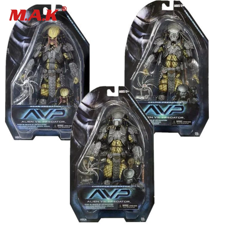 

NECA PREDATOR SERIES 14 AVP ALIEN VS PREDATOR Scar/CHOPPER PREDATORS 7'' Anime Figure for Children Kid Collection Gift