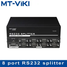 MT-VIKI RS232 Splitter 8 Porta Divisore DB9 Seriale RS232 Protocollo di Trasferimento Dati COM con Adattatore di Alimentazione