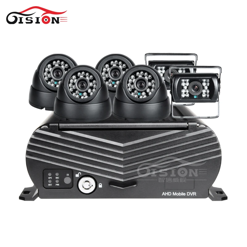 6 шт. 2.0MP AHD Автомобильная камера 1080N 8CH жесткий диск HDD видео Мобильный Dvr