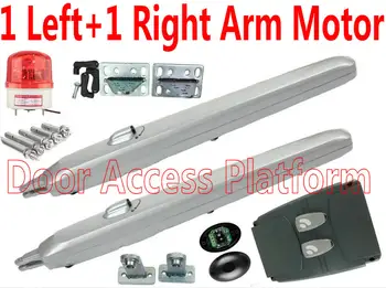 

1 Left Arm+1 Right Arm Operator Automatic open warning light Sliding Gate Opener Copper Motor Private house Gate access full kit
