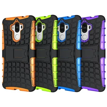 

10pcs/lot free shipping 2 in1 Hybrid TPU + PC stand Case Back Cover For Samsung J3 2016/ for moto g4 plus/ for huawei MATE 9