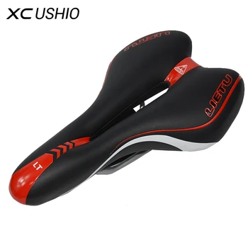 

2018 New Synthetic Leather Steel Rail Bicycle Saddle Hollow Breathable Soft Cushion Road MTB Fixed Gear Bike Cycling Seat Saddle