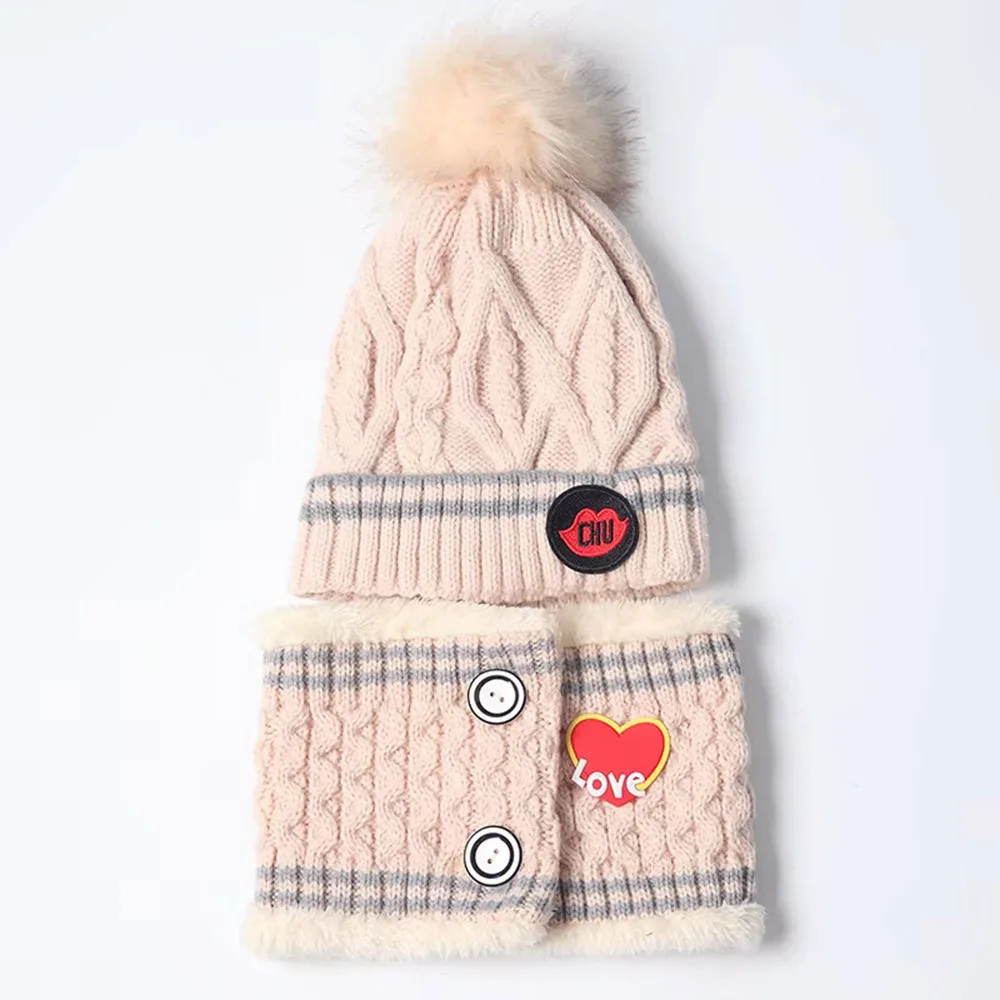 ARLONEEN, детская шапочка для девочки, шапка, шейный платок, трикотажный зимний шарф, теплые детские шапки, sep30 - Цвет: MQY181005203558001