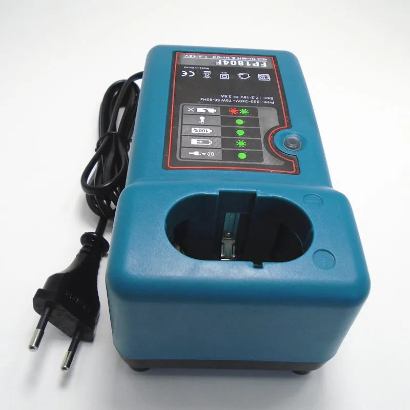 For MAKITA Replacement battery Charger 7.2V 9.6V 12V 14.4V 18V NI-MH NI-CD red Battery DC1804 DC1414T DC1414F 9100A 9001