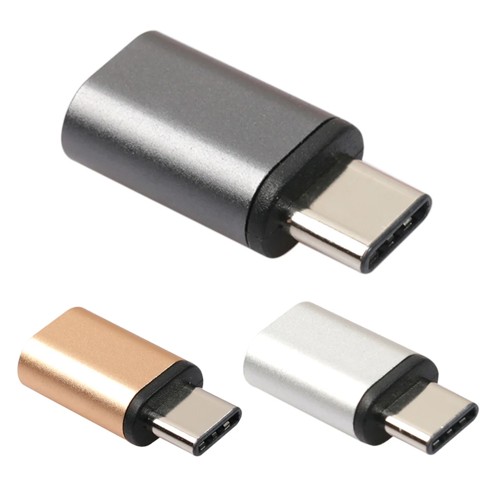 

10pc/LOT Reversible Design Hi-speed USB3.1 Type C Male to Micro USB Female Adapter Converter Connector 3Colors High Quality