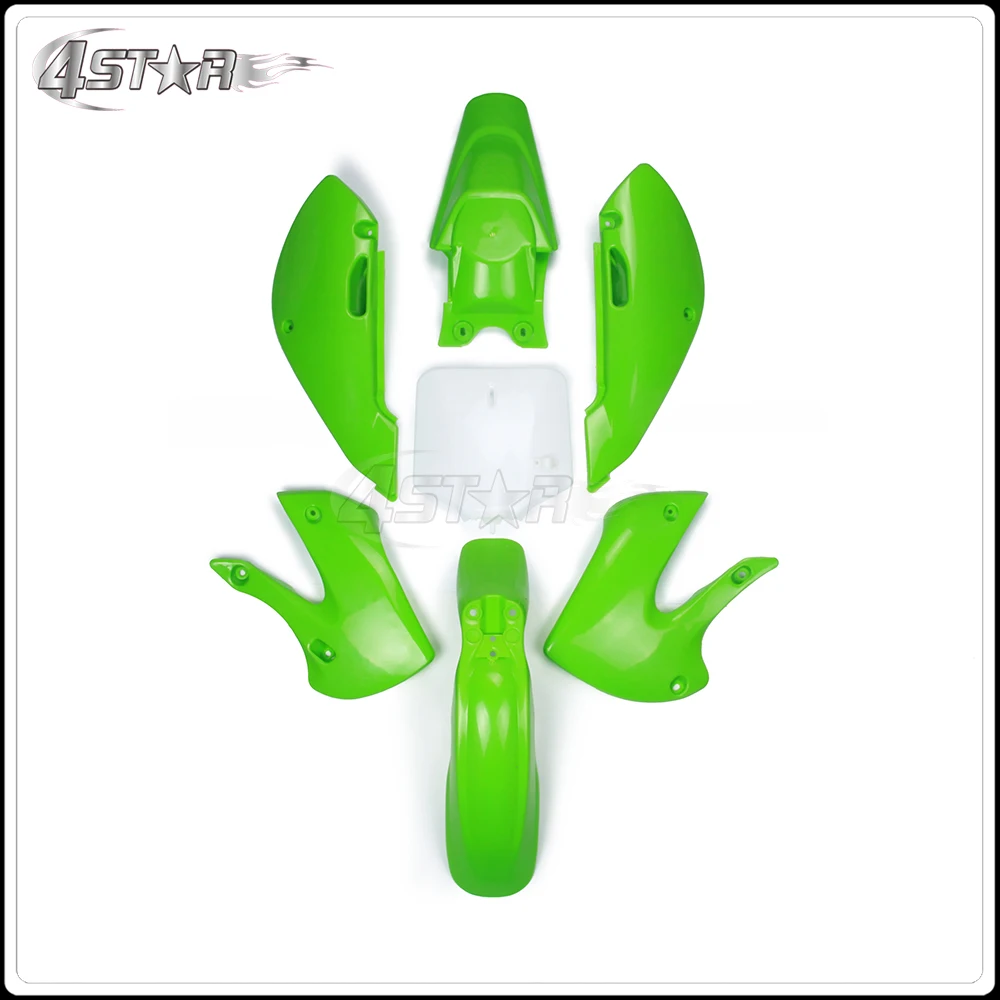 Plastic Complete Body Plastics Kits For KLX DRZ KLX110 KX65 DRZ110 Dirt Pit Bike Motocross