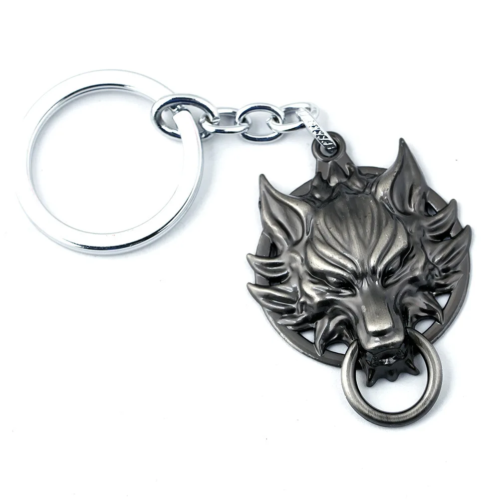 5 видов аниме Финал &quotFantasy Wolf&quot модель головы Брелок Панк Сплав Металл Chaveiro для