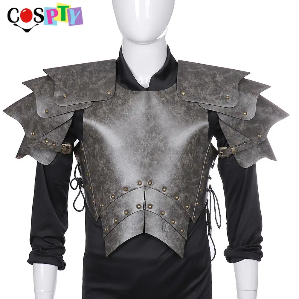 

Cospty Viking LARP Adult Costume Armour PU Leather Warrior Medieval Knight Men Armor Cosplay