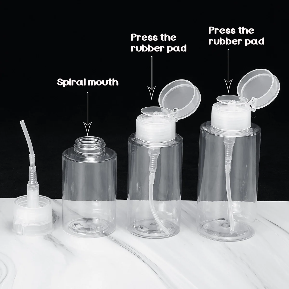 Пустая бутылка, пресс-насос, 300 мл, 200 мл, 150 мл, пуш-ап, средство для снятия макияжа, прозрачный PP диспенсер для путешествий, эмульсия для тонера, бутылка для жидкости