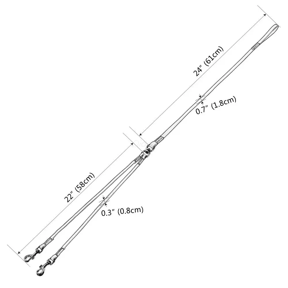 Двойной поводок для собак для двух маленьких собак, кожаный поводок для щенков, двойной поводок, протестированный на прочность для прогулок и тренировок, 2 собаки