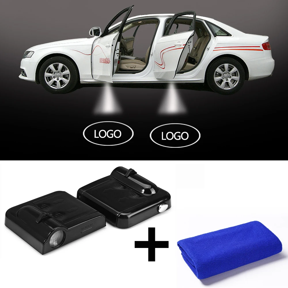 2x LED car door light For Citroen DS logo car-styling Projector Door Warning Light Interior decoration lights Logo | Автомобили и