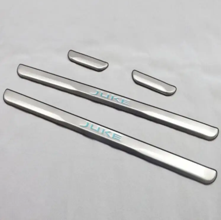 

Free shipping 2010-2015 For Nissan Juke Stainless steel door sill strip welcome pedal scuff plate crossbar car accessories
