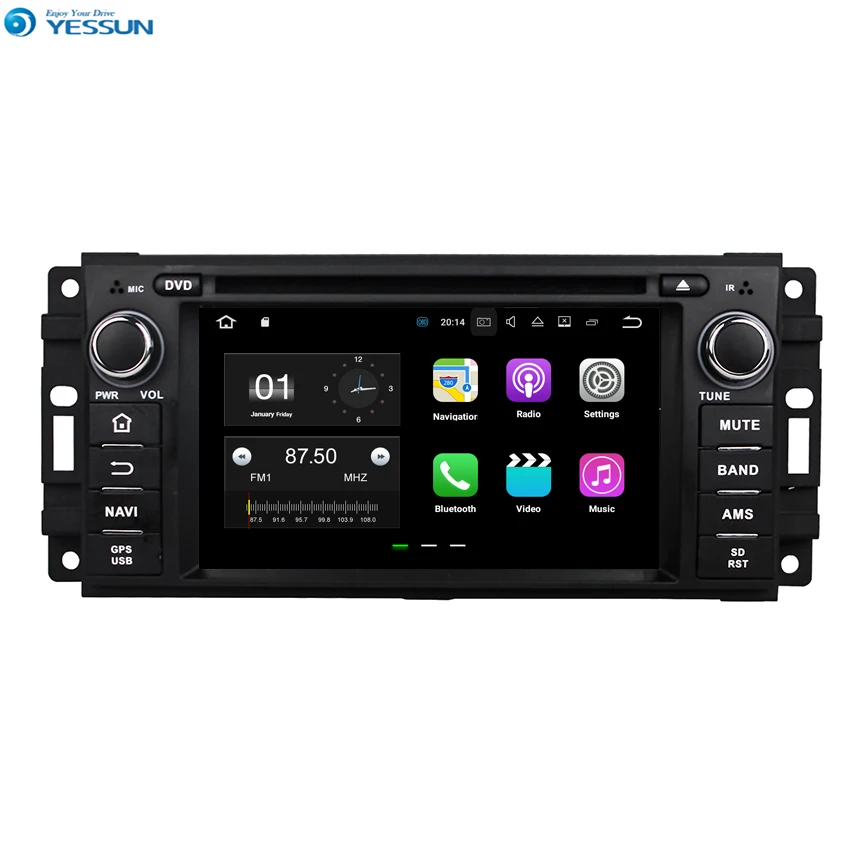Sale YESSUN Android Car Navigation GPS For Jeep Wrangler/Journey 2007~2010 Audio Video Radio HD Screen Stereo Multimedia Player. 0