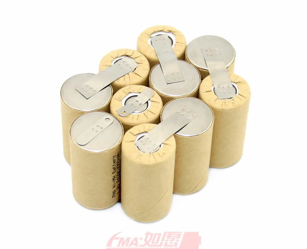 

Ni-MH Sub C 12V 1600mAh 2200mAh 3000mAH Rechargeable Battery for Metabo Screwdriver Drill SCP94