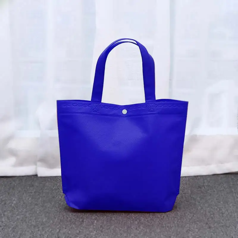 Модная 1 шт. Складная многоразовая сумка для покупок эко большая унисекс ткань не плетеные сумки через плечо сумка для продуктов тканевые сумки - Цвет: Sapphire