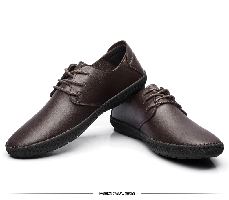 YRRFUOT/Новинка года; мужская повседневная обувь; кожаные летние дышащие Роскошные брендовые туфли на плоской подошве с мягкой нескользящей подошвой; трендовая обувь для вождения
