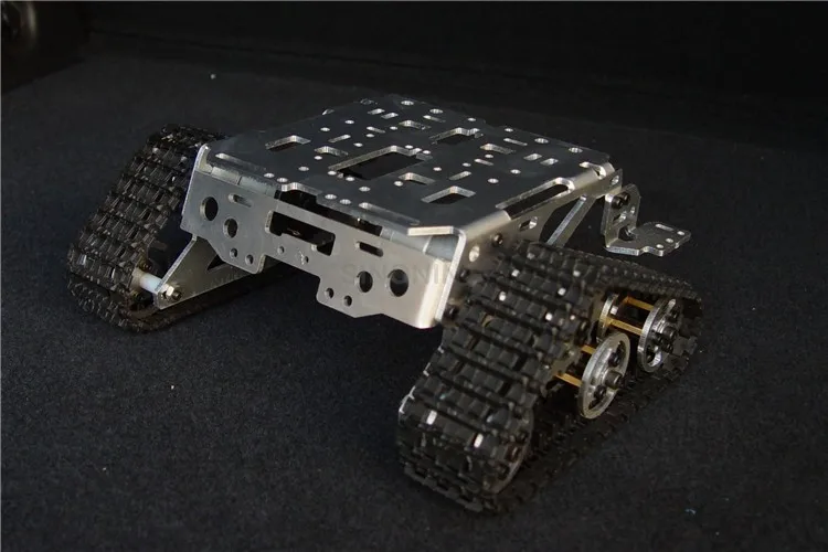 

Metal Aluminum Alloy Smart Robot WaLee Tracked Tank Chassis Platform Kit Crawler Track Vehicle Walee Mobile Platform