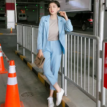 

Customized new hot women's casual suit two-piece suit (jacket + pants) women's business office official business wear