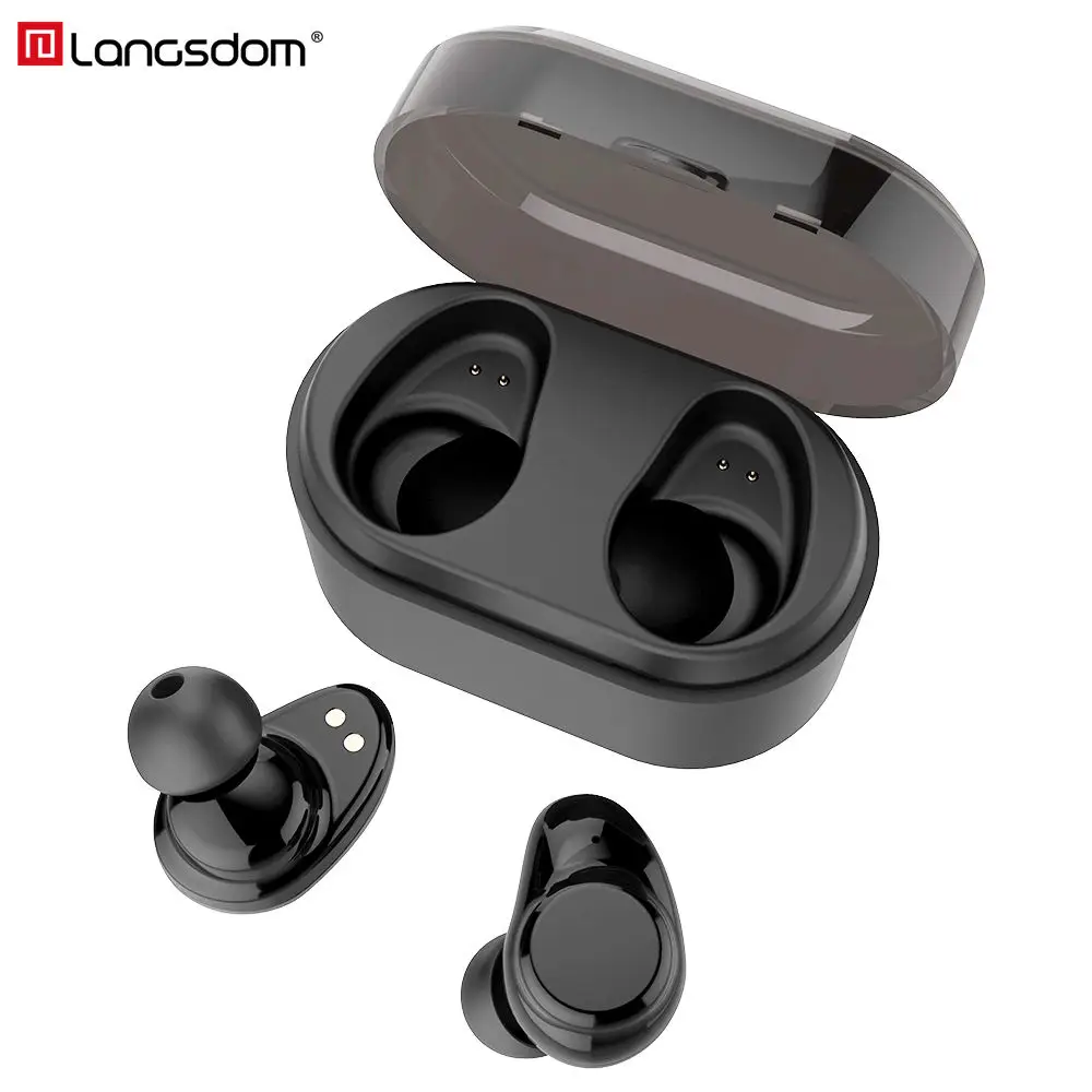 Langsdom X7 Touch Control V4.2 Bluetooth Earphone Headphone TWS Mini Wireless Stereo Headset With Charge Box Earphone for phone bluetooth-earphones