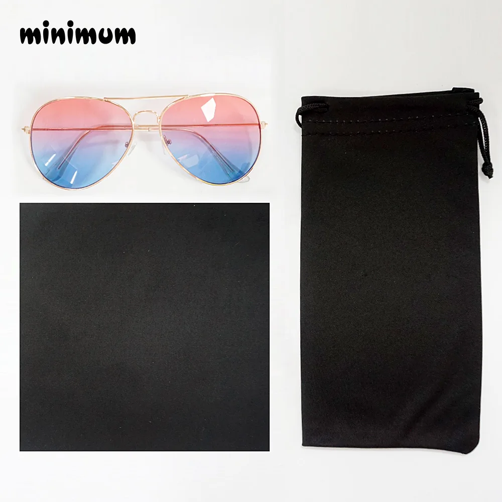 MINIMUM 1 pcs Soft Cloth Glasses bag with 1pcs glasses cloth cleaner eyeglasses pouch Eyewear Accessories Speckle Solid1 (5)