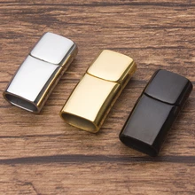 Оптовые продажи 2 шт./компл. Размер отверстия: 12X6 мм магнитный Нержавеющая сталь кнопки соединители DIY браслет ювелирные изделия, украшения своими руками