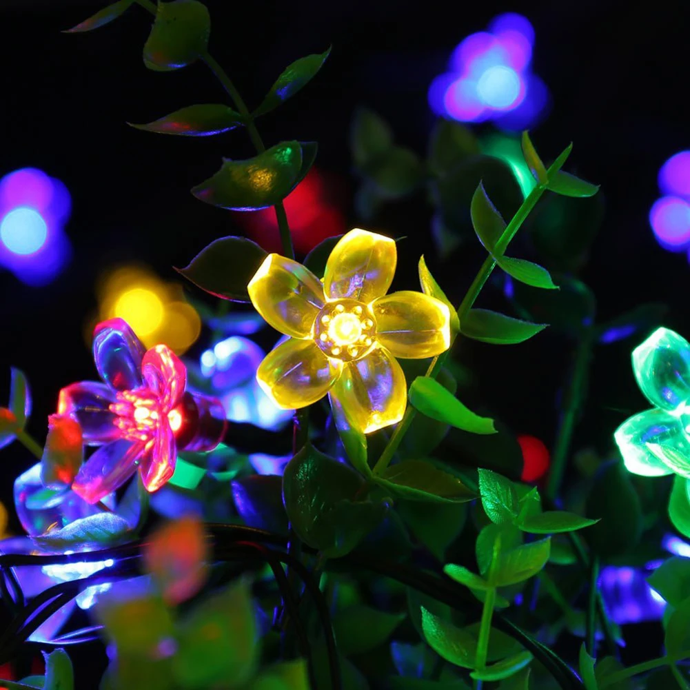 TSLEEN Cherry Peach Flower String Lights 110V220V Led Lights Xmas