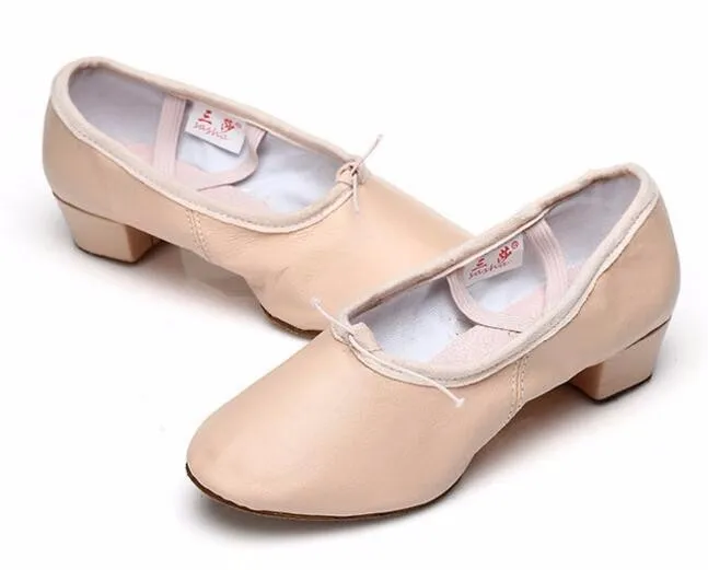 Ballet Shoe With Heels Women Lady Girl 
