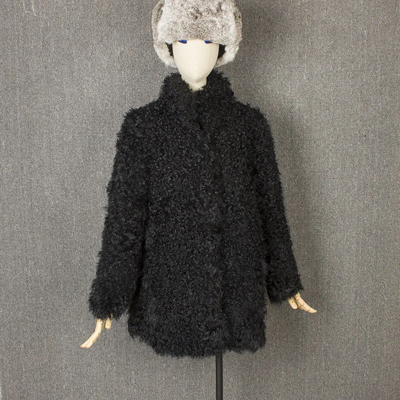 Овчины пальто с мехом женские пальто с мехом овечьей шерстью пальто 100% натуральный furreal пальто с мехом